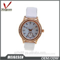 Fashion Crystal Women Watches Quartz Movement with stones Rose Gold plated